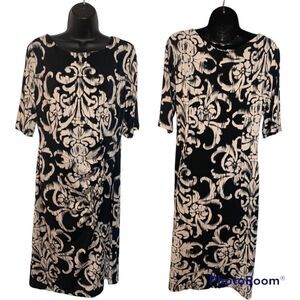 Connected Apparel Pull Over Sheath Dress